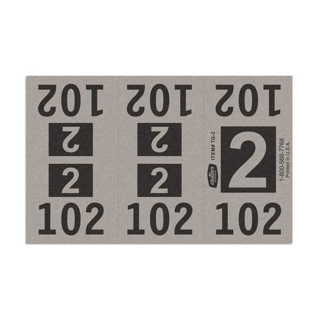 Etiquetas - Tickets Numerados - CLNR - #2 Gris 3000/1 - Und | E Arturo