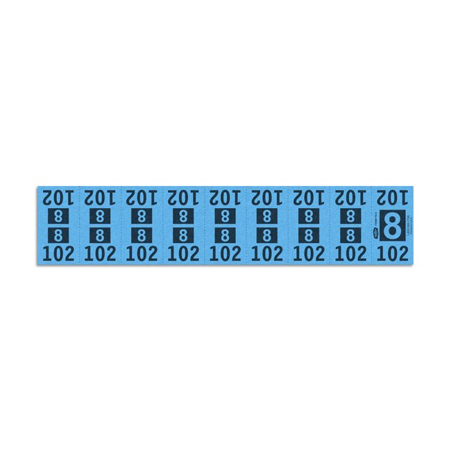 Etiquetas - Tickets Numerados  - CLEANER SUPPLY - #8 Azul - Und