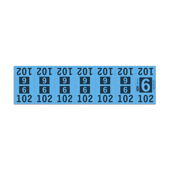 Etiquetas - Tickets Numerados  - CLEANER SUPPLY - #6 Azul - Und