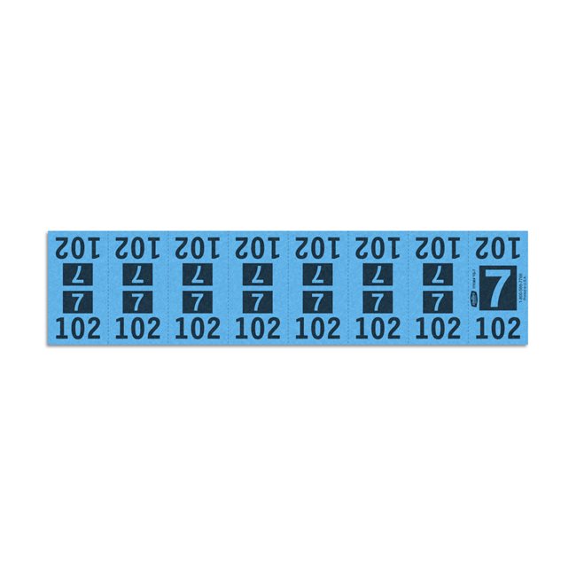 Etiquetas - Tickets Numerados  - CLEANER SUPPLY - #7 Azul - Und
