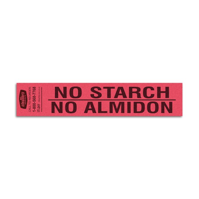 Etiquetas - No Almidon - CLNR - Roja 2000/1 - Und