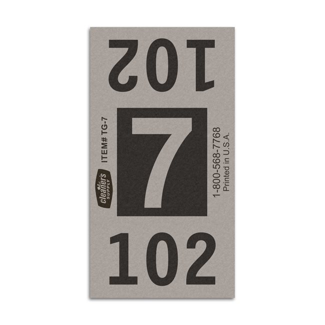 Etiquetas - Tickets Numerados - CLNR - #7 Gris 8000/1 - Und