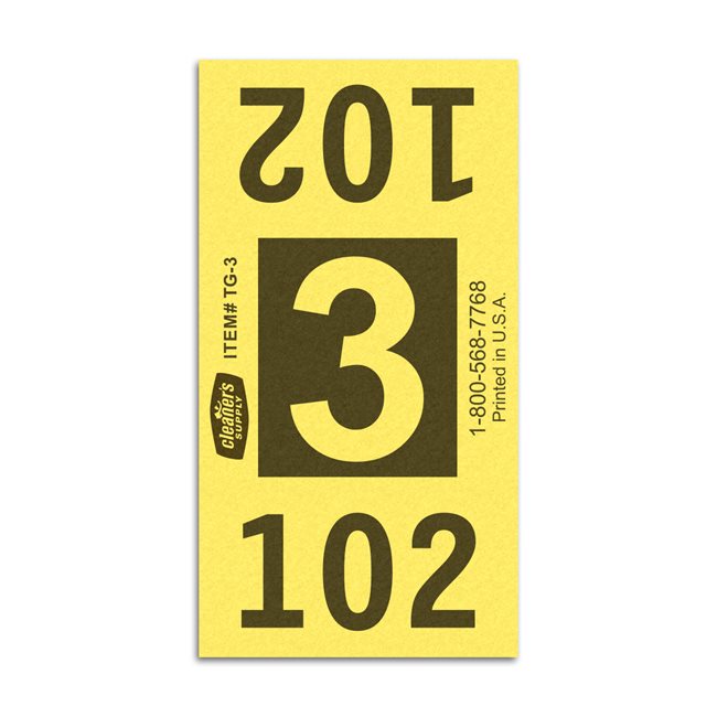 Etiquetas - Tickets Numerados  - CLNR - #3 Amarillo 4000/1 - Und