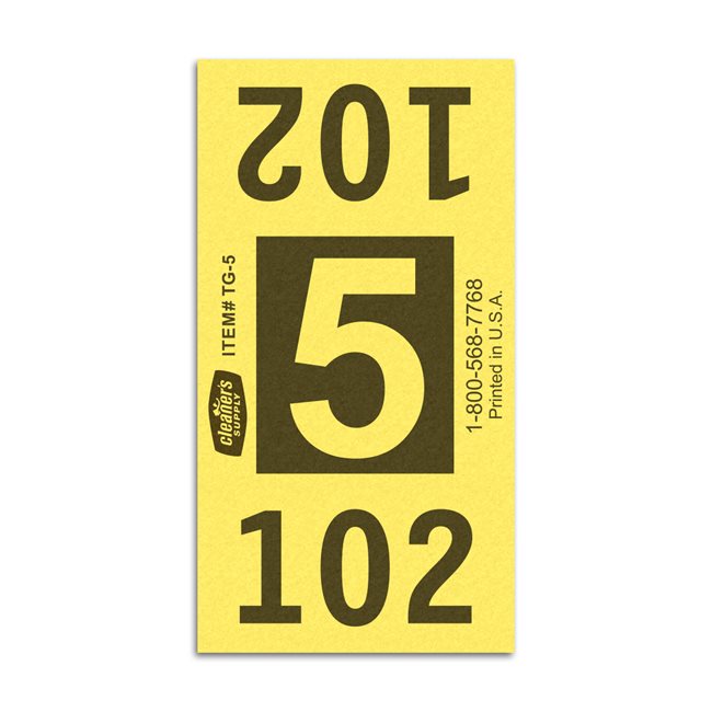 Etiquetas - Tickets Numerados  - CLNR - #5 Amarillo 6000/1 - Und