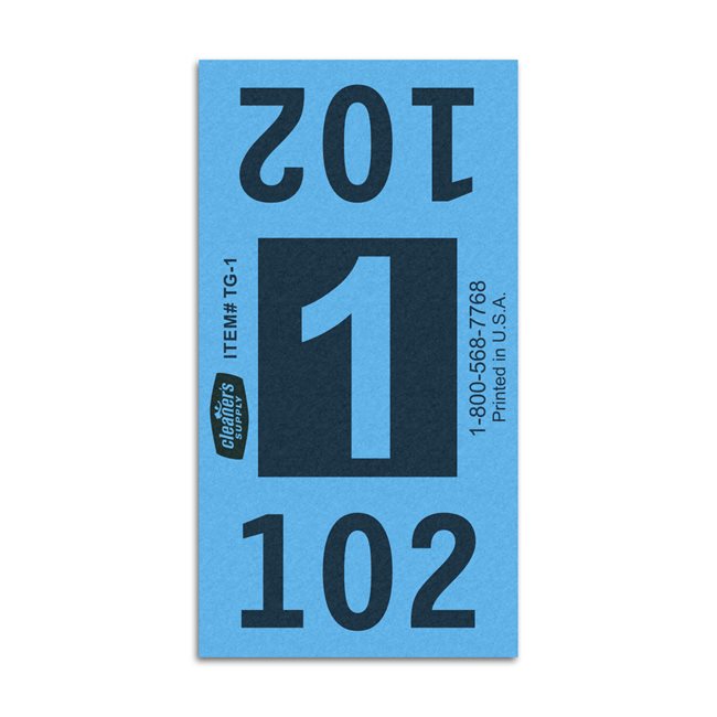 Etiquetas - Tickets Numerados  - CLNR - #1 Azul 2000/1 - Und
