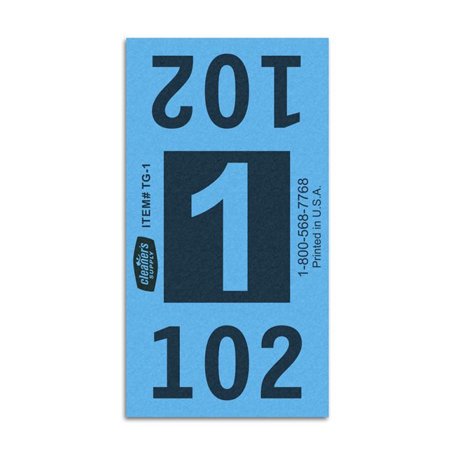 Etiquetas - Tickets Numerados  - CLNR - #1 Azul 2000/1 - Und