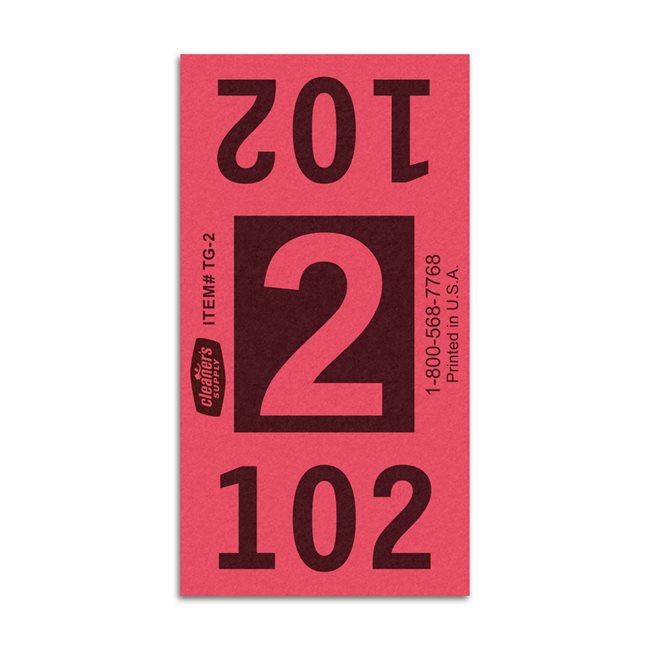 Etiquetas - Tickets Numerados  - CLNR - #2 Rojo 3000/1 - Und