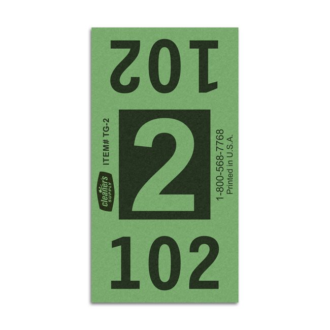 Etiquetas - Tickets Numerados  - CLNR - #2 Verde 3000/1 - Und