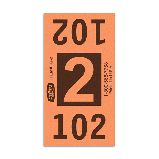 Etiquetas - Tickets Numerados - CLNR - #2 Naranja 3000/1 - Und