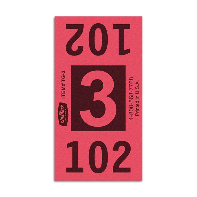 Etiquetas - Tickets Numerados  - CLNR - #3 Rojo 4000/1 - Und