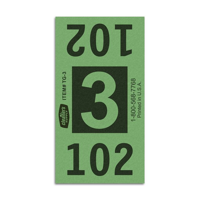 Etiquetas - Tickets Numerados  - CLNR - #3 Verde 4000/1 - Und
