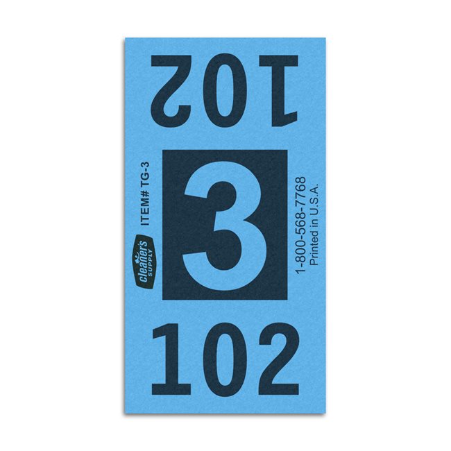 Etiquetas - Tickets Numerados  - CLNR - #3 Azul 4000/1 - Und