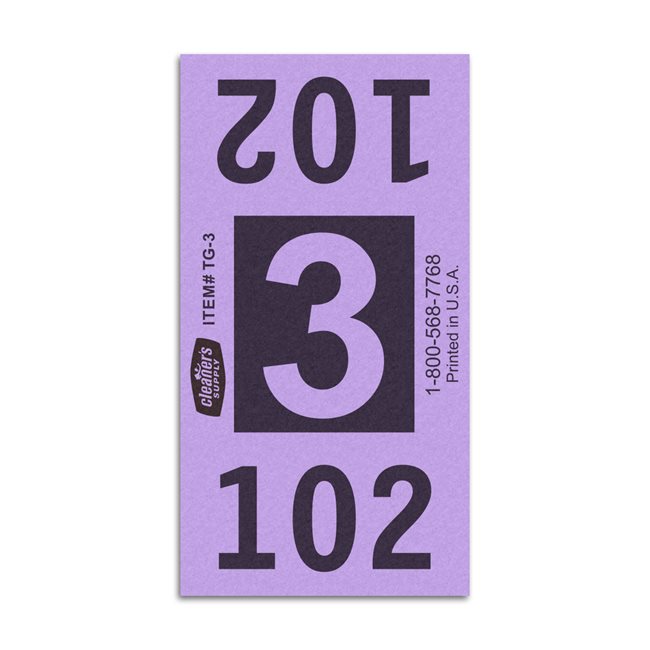 Etiquetas - Tickets Numerados  - CLNR - #3 Morado 4000/1 - Und