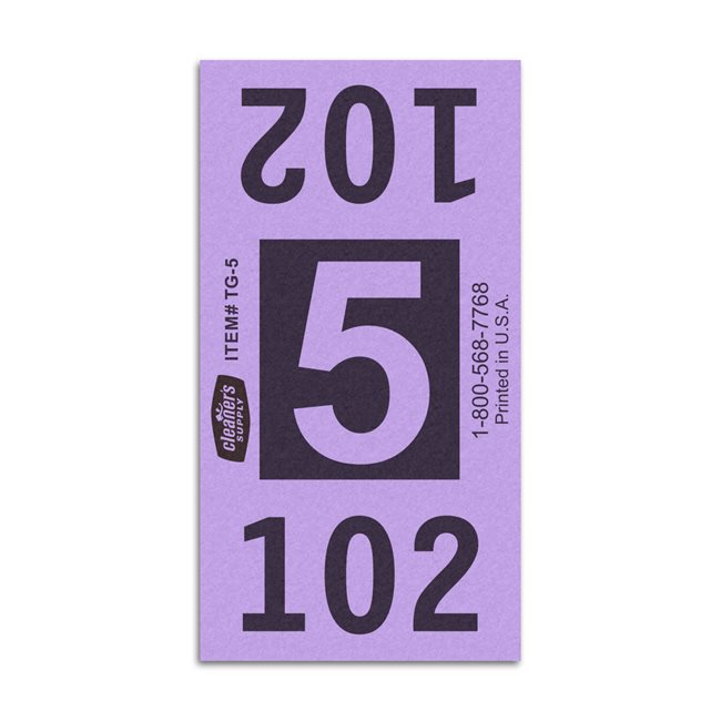 Etiquetas - Tickets Numerados  - CLNR - #5 Morado 6000/1 - Und