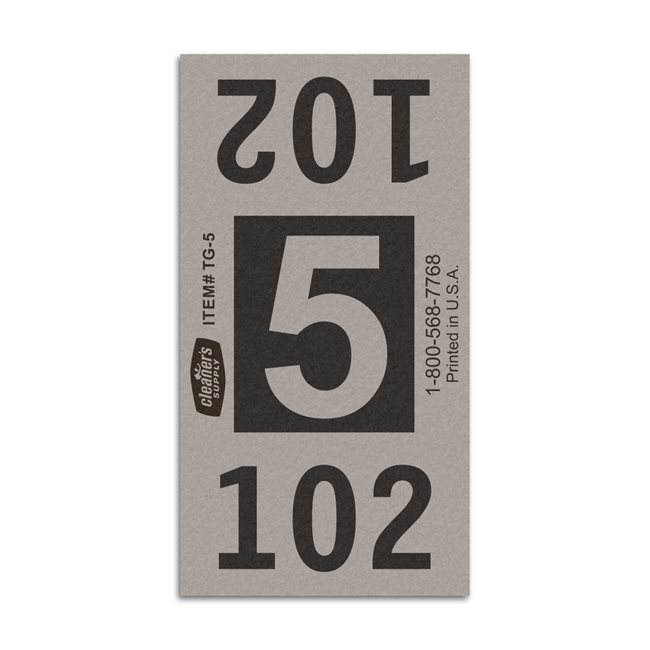 Etiquetas - Tickets Numerados  - CLNR - #5 Gris 6000/1 - Und