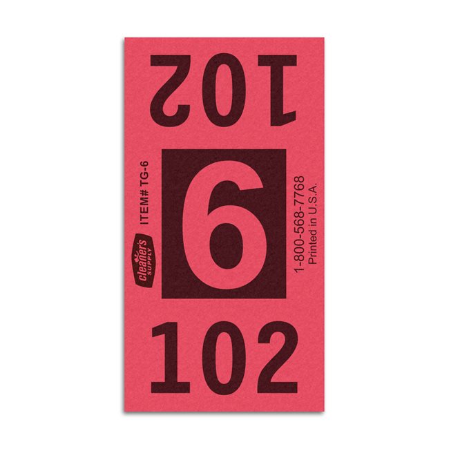 Etiquetas - Tickets Numerados  - CLNR - #6 Rojo 7000/1 - Und