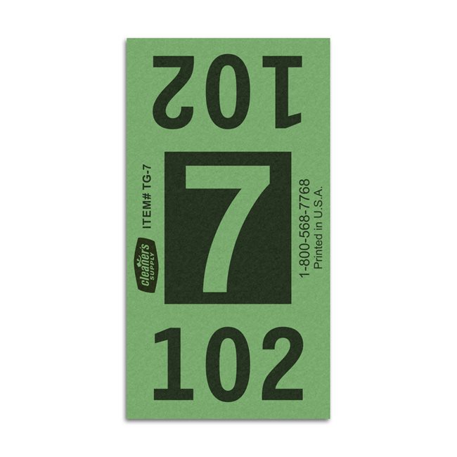 Etiquetas - Tickets Numerados  - CLNR - #7 Verde 8000/1 - Und