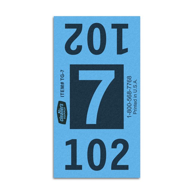 Etiquetas - Tickets Numerados  - CLNR - #7 Azul 8000/1 - Und