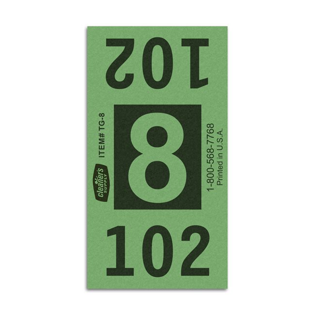 Etiquetas - Tickets Numerados  - CLNR - #8 Verde 9000/1 - Und
