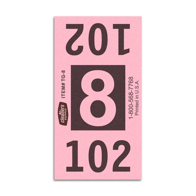Etiquetas - Tickets Numerados  - CLNR - #8 Rosado 9000/1 - Und