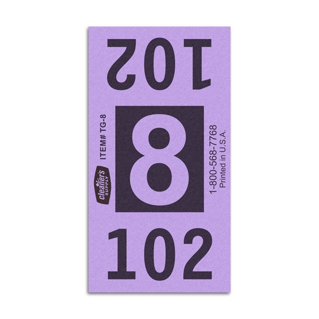 Etiquetas - Tickets Numerados - CLNR - #8 Morado 9000/1 - Und