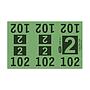 Etiquetas - Tickets Numerados  - CLEANER SUPPLY - #2 Verde 1000/1 - Und