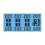 Etiquetas - Tickets Numerados  - CLEANER SUPPLY - #3 Azul 1000/1 - Und