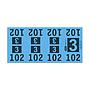 Etiquetas - Tickets Numerados  - CLEANER SUPPLY - #3 Azul 1000/1 - Und
