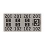 Etiquetas - Tickets Numerados  - CLEANER SUPPLY - #3 Gris 1000/1 - Und