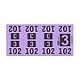 Etiquetas - Tickets Numerados  - CLEANER SUPPLY - #3 Morado 1000/1 - Und