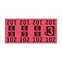 Etiquetas - Tickets Numerados  - CLEANER SUPPLY - #3 Rojo 1000/1 - Und