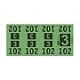 Etiquetas - Tickets Numerados  - CLEANER SUPPLY - #3 Verde 1000/1 - Und
