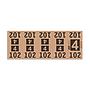 Etiquetas - Tickets Numerados  - CLEANER SUPPLY - #4 Marron (1,000/BOX - TAN) - Und