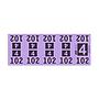 Etiquetas - Tickets Numerados  - CLEANER SUPPLY - #4 Morado 1000/1 - Und