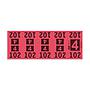 Etiquetas - Tickets Numerados  - CLEANER SUPPLY - #4 Rojo 1000/1 - Und
