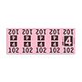 Etiquetas - Tickets Numerados  - CLEANER SUPPLY - #4 Rosado 1000/1 - Und