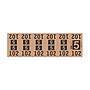 Etiquetas - Tickets Numerados  - CLEANER SUPPLY - #5 Marron - Und