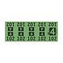 Etiquetas - Tickets Numerados  - cleaner supply - #4 Verde 1000/1 - Und