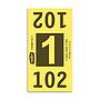 Etiquetas - Tickets Numerados  - CLNR - #1 Amarillo 2000/1 - Und