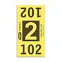 Etiquetas - Tickets Numerados  - CLNR - #2 Amarillo 3000/1 - Und