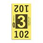 Etiquetas - Tickets Numerados  - CLNR - #3 Amarillo 4000/1 - Und