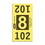 Etiquetas - Tickets Numerados  - CLNR - #8 Amarillo 9000/1 - Und