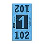 Etiquetas - Tickets Numerados  - CLNR - #1 Azul 2000/1 - Und