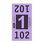 Etiquetas - Tickets Numerados  - CLNR - #1 Morado 2000/1 - Und