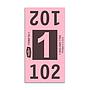 Etiquetas - Tickets Numerados  - CLNR - #1 Rosado 2000/1 - Und