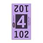 Etiquetas - Tickets Numerados  - CLNR - #4 Morado 5000/1 - Und