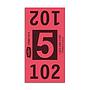 Etiquetas - Tickets Numerados  - CLNR - #5 Rojo 6000/1 - Und