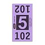 Etiquetas - Tickets Numerados  - CLNR - #5 Morado 6000/1 - Und