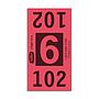 Etiquetas - Tickets Numerados  - CLNR - #6 Rojo 7000/1 - Und