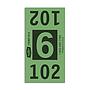 Etiquetas - Tickets Numerados  - CLNR - #6 Verde 7000/1 - Und